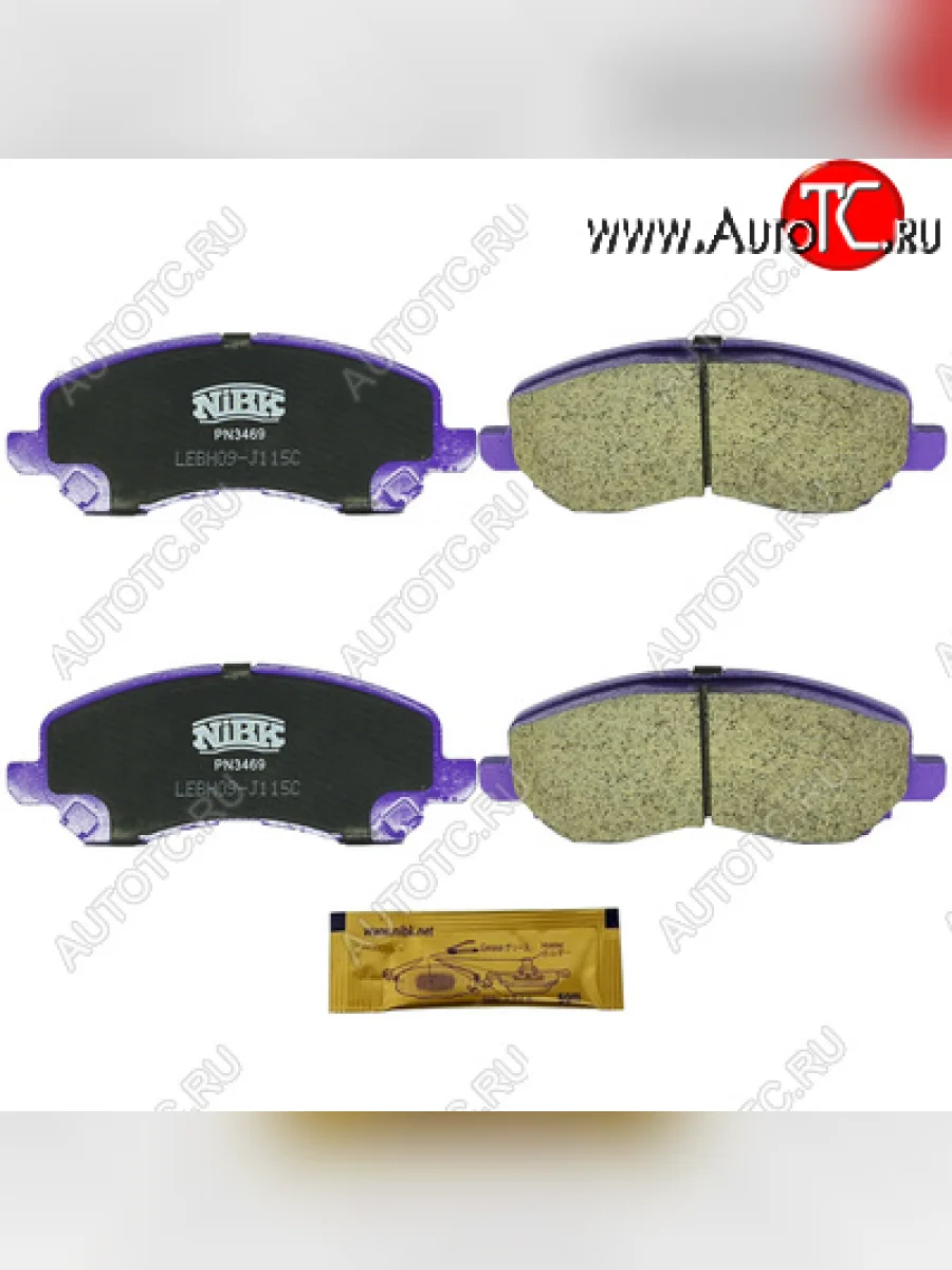 Колодки тормозные передние NIBK Mitsubishi Lancer 10 CY седан дорестайлинг (2007-2010)  с доставкой в г. Керчь