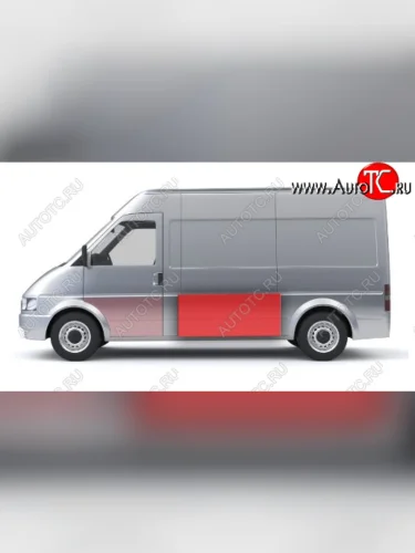 Левая средняя боковая панель (ремонтная) Wisentbull CITROEN Jumper 244 рестайлинг (2002-2006)