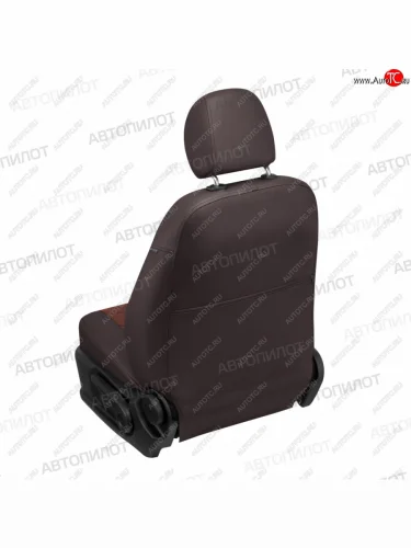 Чехлы сидений (экокожа/алькантара) Автопилот (шоколад) Ford Fiesta  5 (2001-2008) хэтчбэк 5 дв. дорестайлинг, хэтчбэк 5 дв. рестайлинг