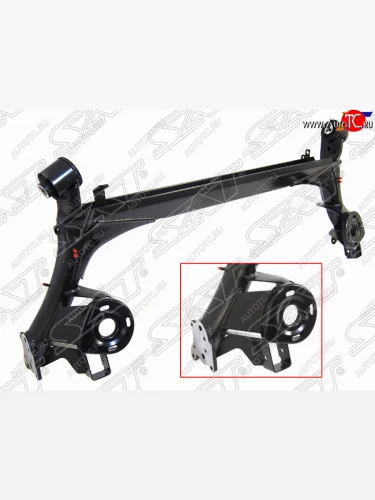 Балка задней подвески (под диск) SAT Skoda Rapid ( NH3,  NH1) (2012-2020), Volkswagen Polo  Mk5 6R,6C,61 (2009-2020)