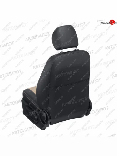 Чехлы сидений (экокожа/алькантара) Автопилот Ромб (черный/бежевый) Ford Kuga  2 (2013-2019) дорестайлинг, рестайлинг