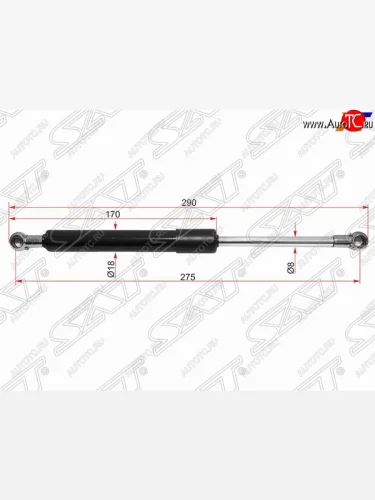 Упор крышки багажника SAT Audi 80 B3 седан (1986-1991)