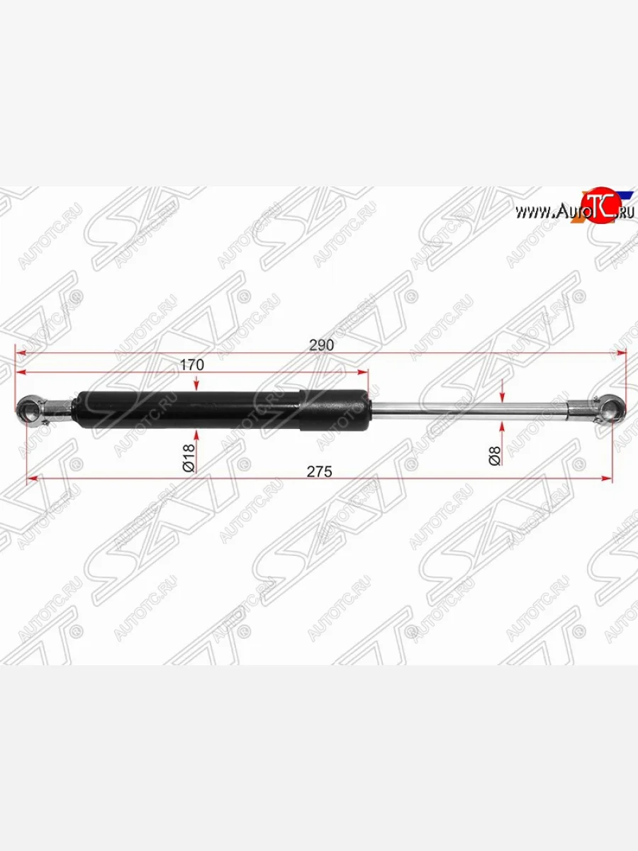 Упор крышки багажника SAT Audi 80 B3 седан (1986-1991)  в Перми Пермском крае