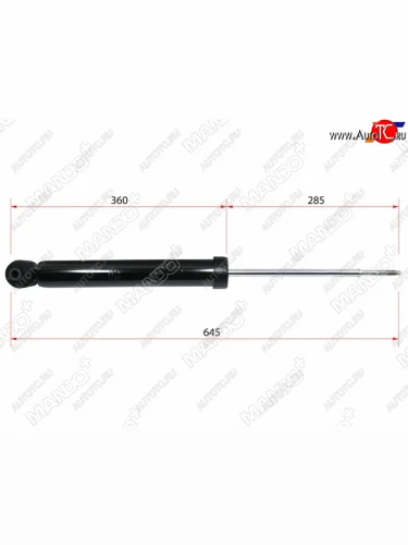 Амортизатор задний (LH=RH) 2WD MANDO Hyundai Creta  GS (2015-2021) дорестайлинг, рестайлинг