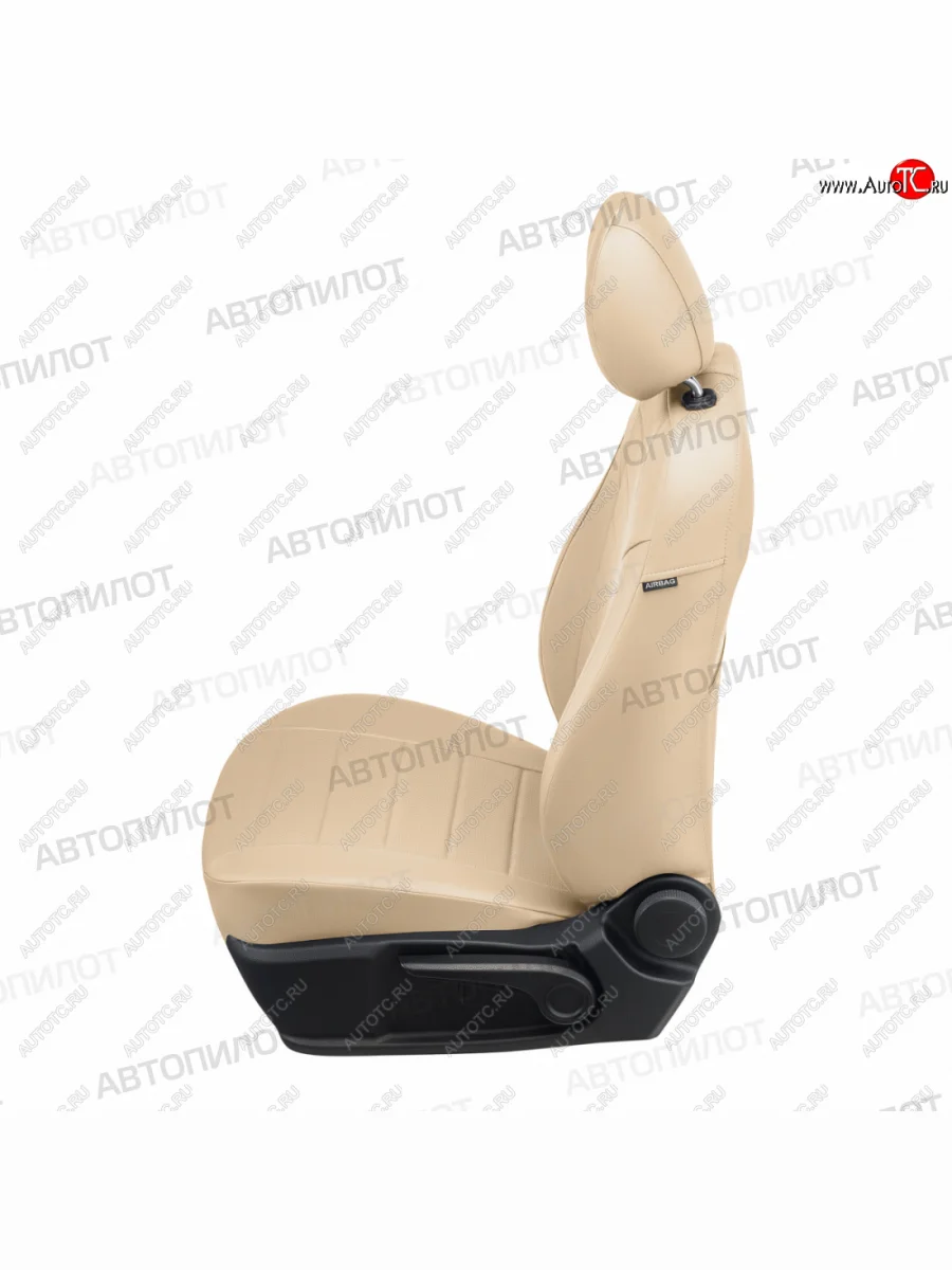 Чехлы сидений (экокожа) Автопилот Geely Emgrand X7 дорестайлинг (2011-2015) (бежевый)  в Самаре Самарской области