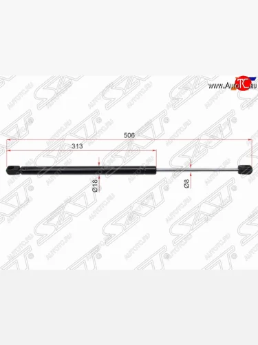 Упор крышки багажника SAT KIA Venga дорестайлинг (2009-2015)