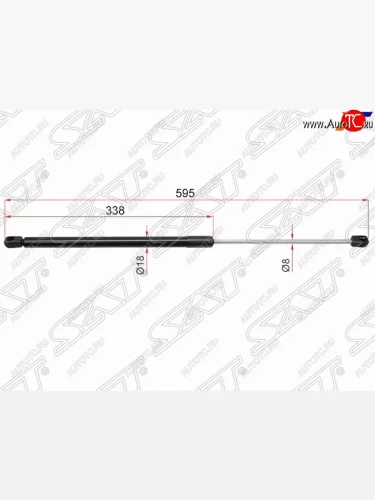 Упор крышки багажника SAT Mitsubishi Carisma (1996-1999)