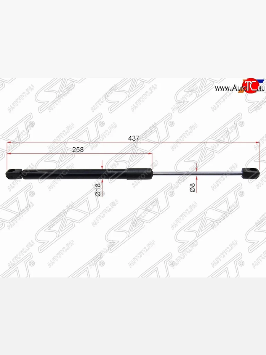 Упор крышки багажника SAT  Renault Megane (2002-2009) хэтчбэк 5 дв.  в Воронеже Воронежской области