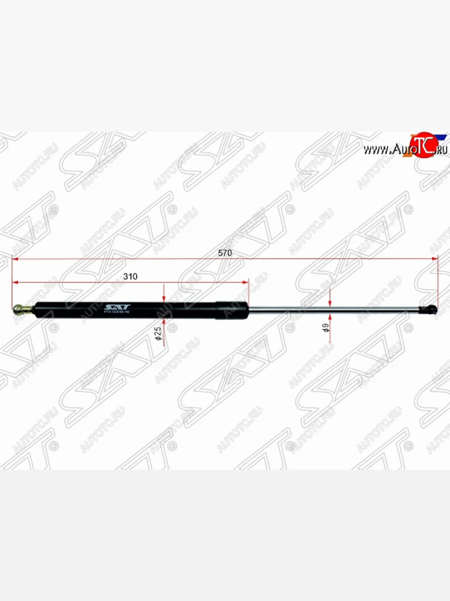 Упор крышки багажника (LH=RH) SAT Ford Escape 1 дорестайлинг (2000-2004)  в Керчи Республика Крым