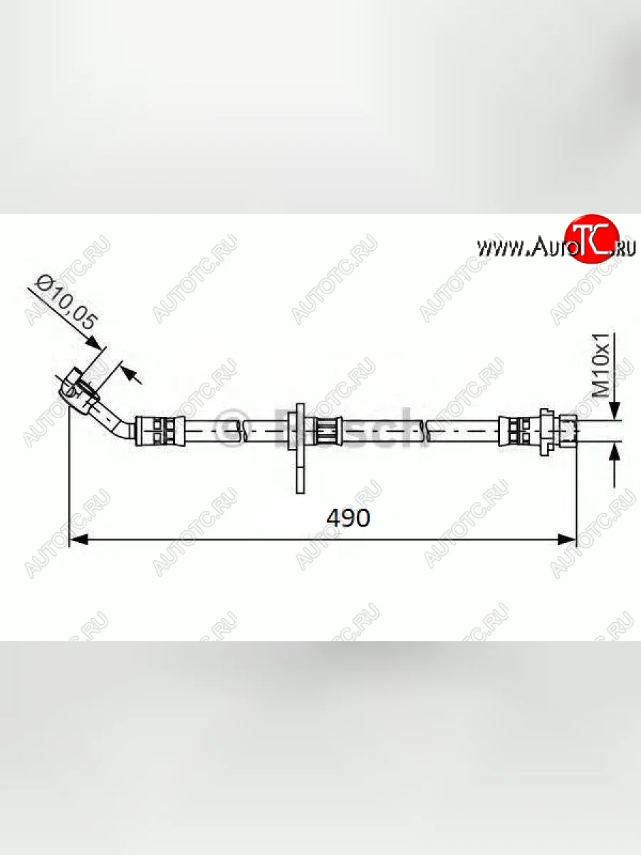Правый тормозной шланг BOSCH Honda Accord 8 CS купе дорестайлинг (2008-2010)  с доставкой в г. Керчь