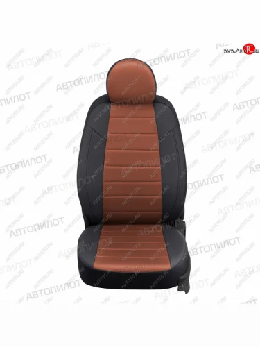 Чехлы сидений (экокожа/алькантара) Автопилот (черный/коричневый) Haval M6 (2021-2025)