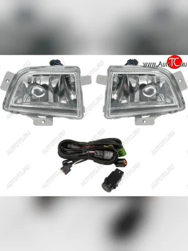 Комплект противотуманных фар (с кнопкой и проводкой) BodyParts Chevrolet Aveo T200 хэтчбек 5 дв (2002-2008)
