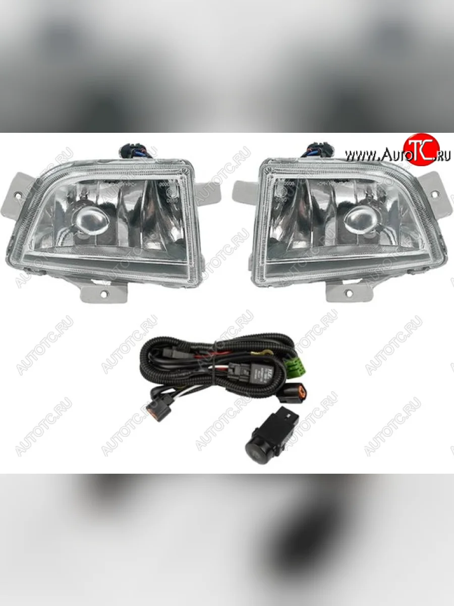 Комплект противотуманных фар (с кнопкой и проводкой) BodyParts Chevrolet Aveo T200 хэтчбек 5 дв (2002-2008)  с доставкой в г. Керчь