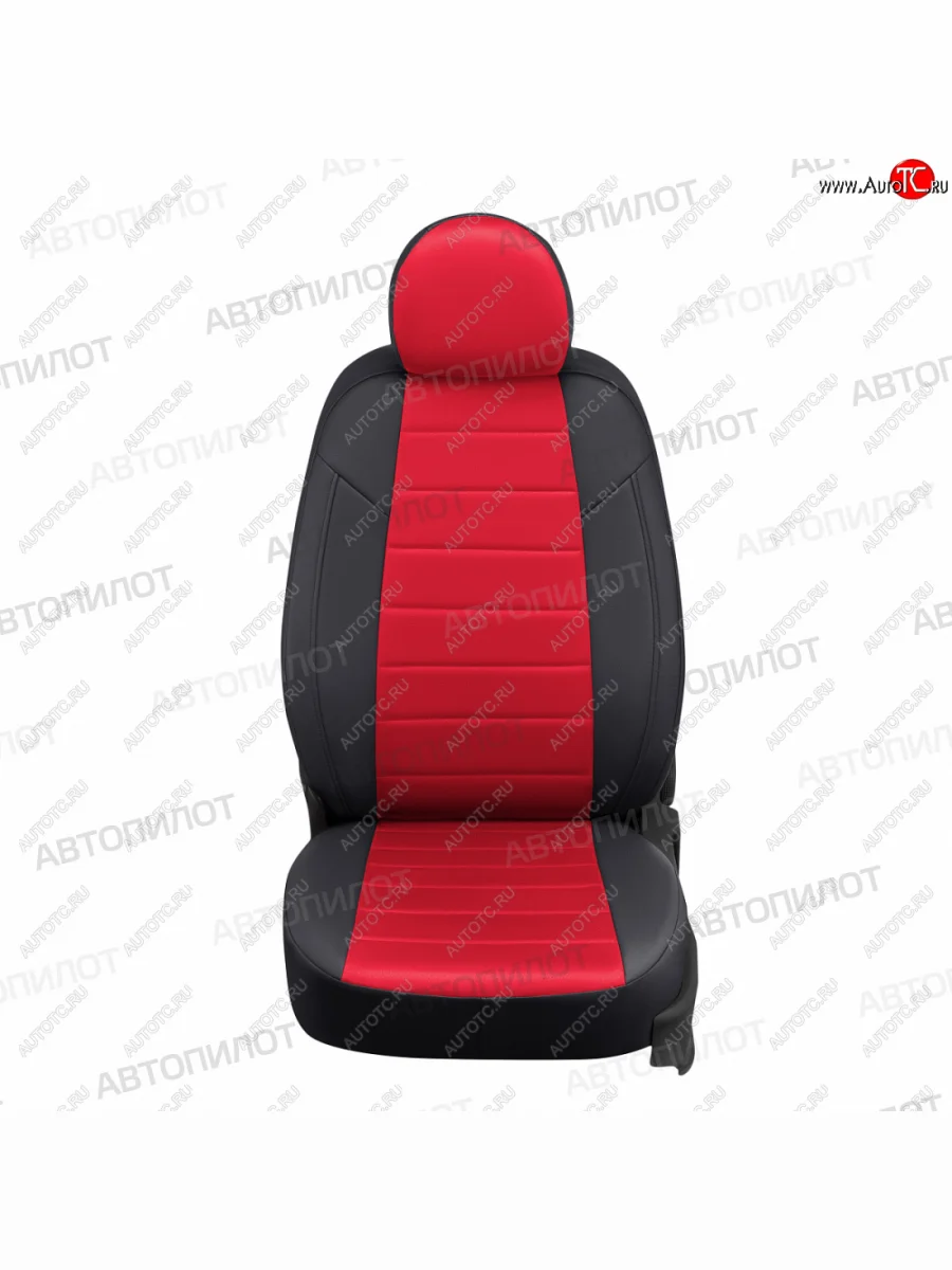 Чехлы сидений (экокожа/алькантара) Автопилот  Honda CR-V (1995-2001) RD1,RD2,RD3 (черный/красный)  в Керчи Республика Крым