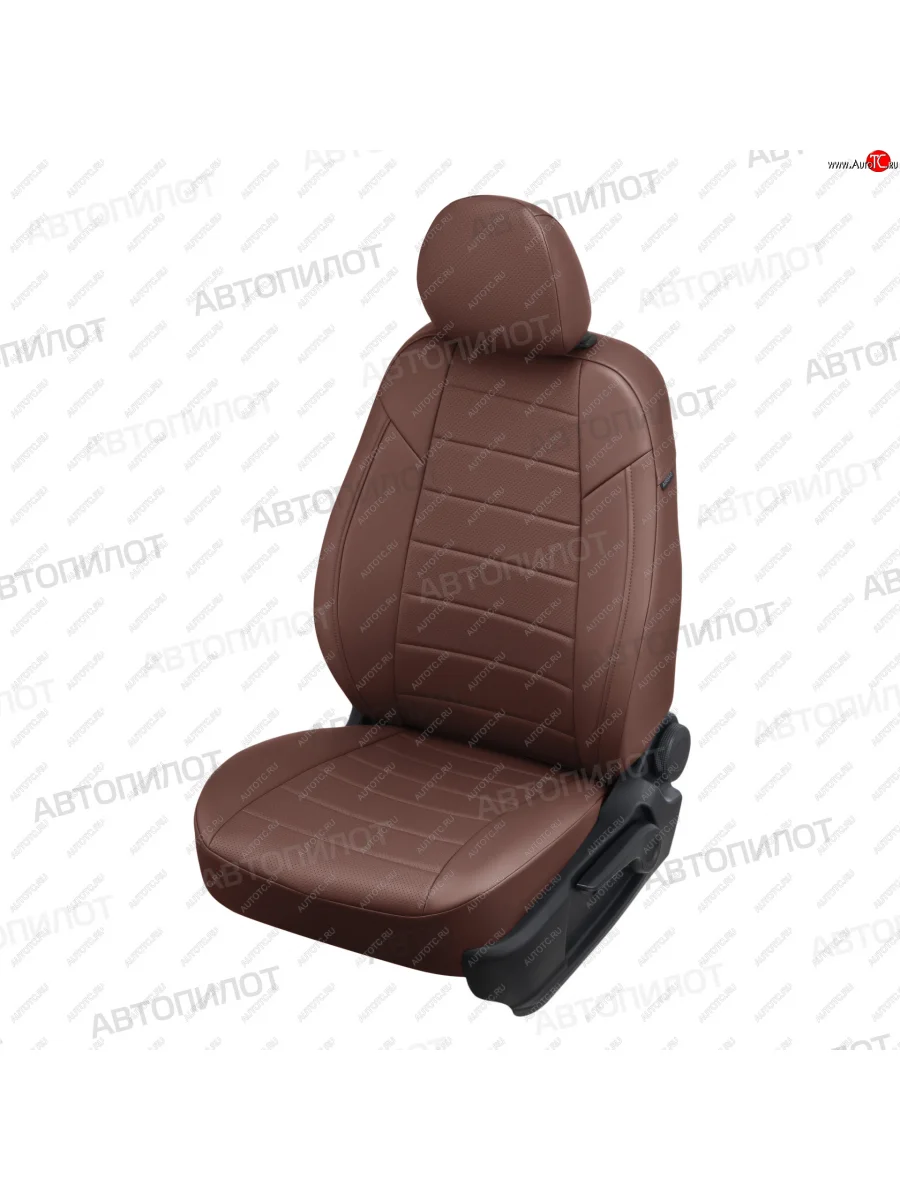 Чехлы сидений (экокожа) Автопилот Honda CR-V RD4,RD5,RD6,RD7,RD9  дорестайлинг (2001-2004) (темно-коричневый)  в Керчи Республика Крым