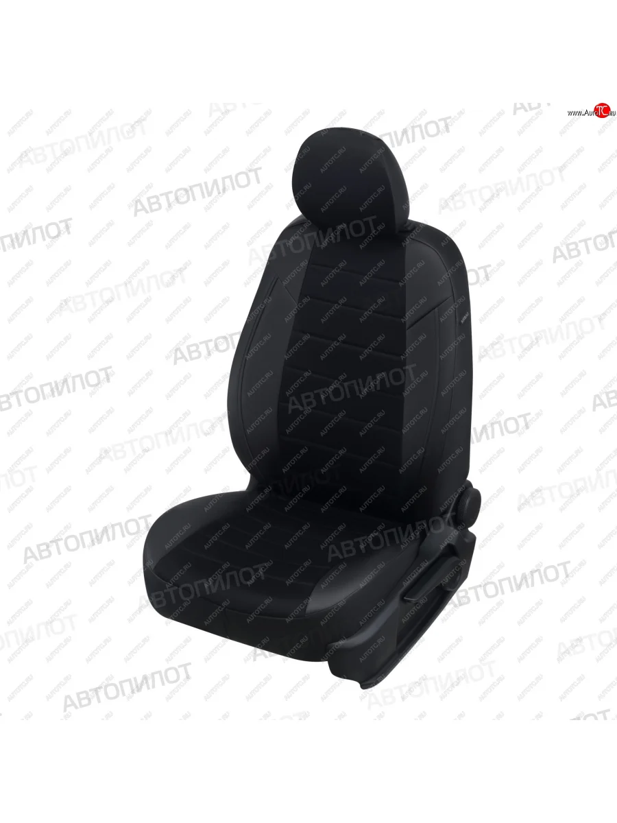 Чехлы сидений (экокожа/алькантара) Автопилот  Honda CR-V (2007-2012) RE1,RE2,RE3,RE4,RE5,RE7 (черный)  в Керчи Республика Крым