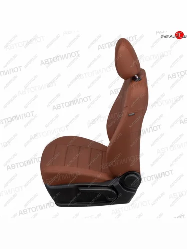 Чехлы сидений (экокожа/алькантара) Автопилот (коричневый) Honda CR-V  RM1,RM3,RM4 (2012-2018) дорестайлинг, рестайлинг