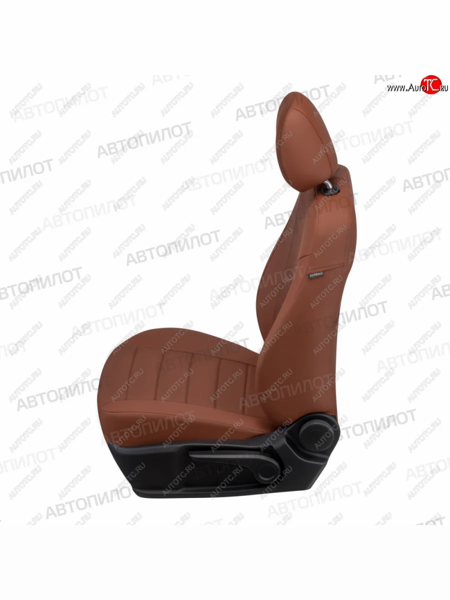 Чехлы сидений (экокожа/алькантара) Автопилот  Honda CR-V (2012-2018) RM1,RM3,RM4 (коричневый)  в Керчи Республика Крым