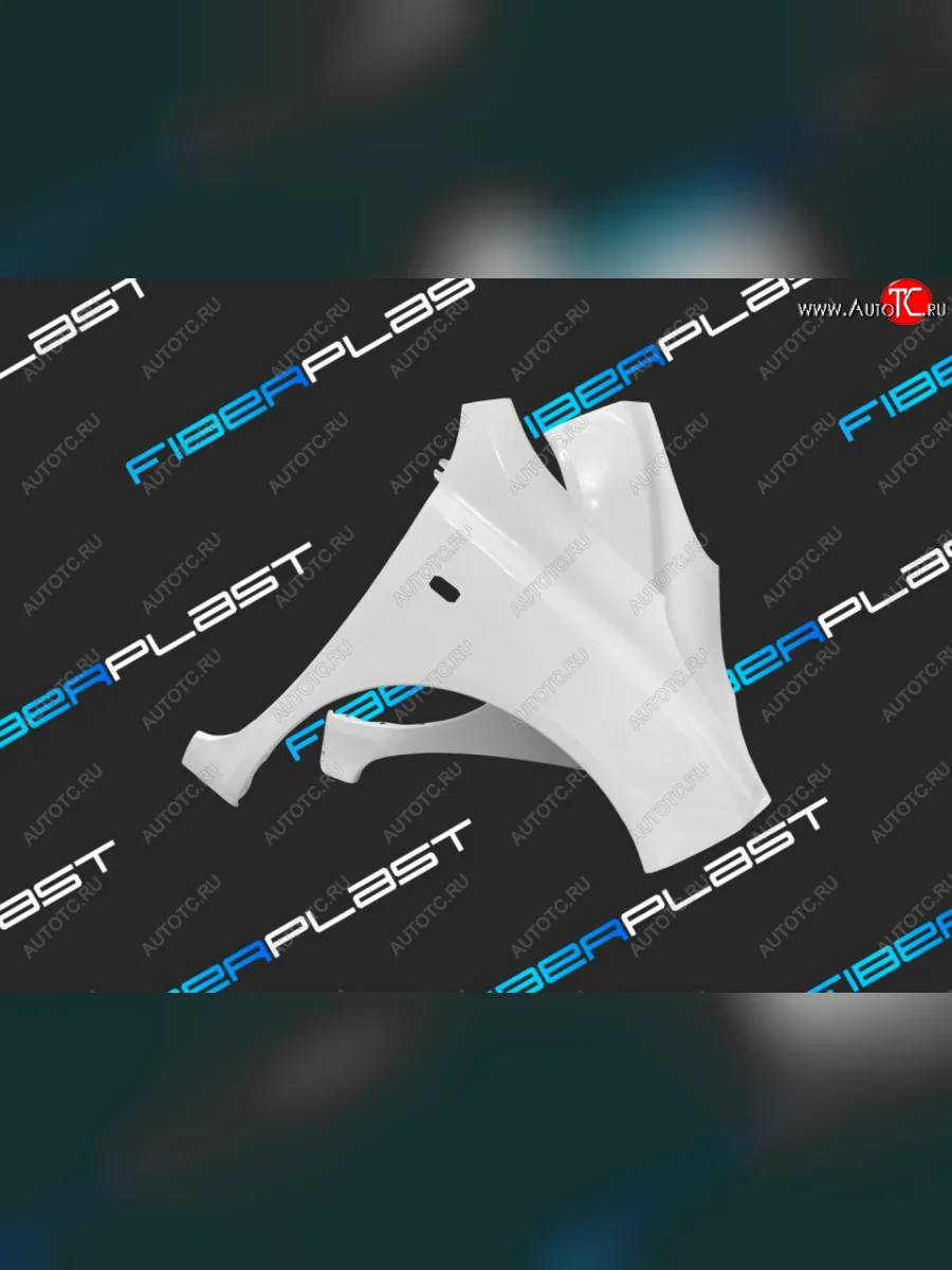 Переднее правое крыло (стеклопластик) Fiberplast Nissan March 3 K12 хэтчбэк 5 дв. правый руль 1-ый рестайлинг (2005-2007)  в Самаре Самарской области