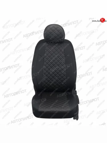 Чехлы сидений (экокожа) Автопилот Ромб (черный) Hyundai Elantra HD (2006-2011)