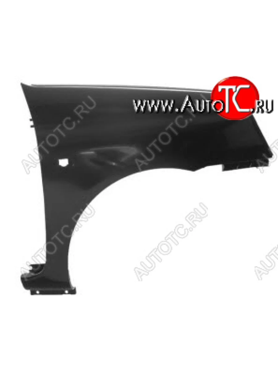 Правое крыло переднее (пластик, с отверстием под повторитель поворота) BodyParts Renault Symbol седан LB 1-ый рестайлинг (2002-2006) (Неокрашенное)  в Самаре Самарской области