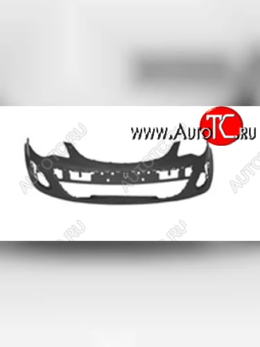 Бампер передний (Италия) BodyParts Opel Corsa D 2-ой рестайлинг, хэтчбэк 3 дв. (2011-2014)