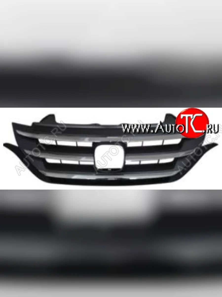CR-V 12- РЕШЕТКА РАДИАТОРА С ХРОМ МОЛДИНГ (Китай) Honda CR-V RM1,RM3,RM4 дорестайлинг (2012-2015) (Неокрашенная)  в Самаре Самарской области