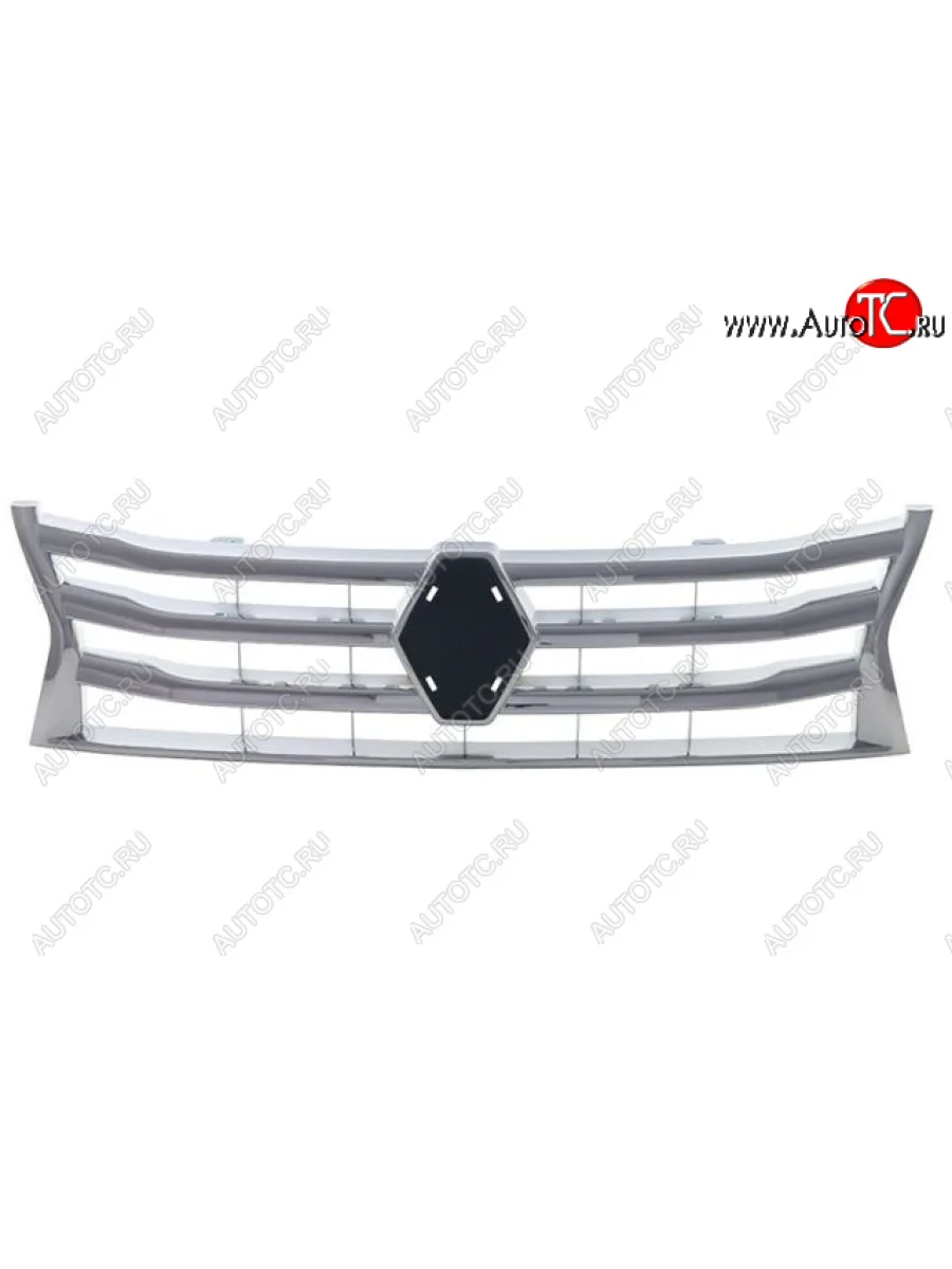 Решётка радиатора (хром) BodyParts Renault Duster HS дорестайлинг (2010-2015) (Неокрашенная)  в Воронеже Воронежской области