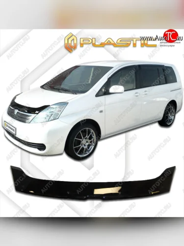 Дефлектор капота CA-Plastic (classic черный) Toyota Isis XM10 2-ой рестайлинг (2009-2017)
