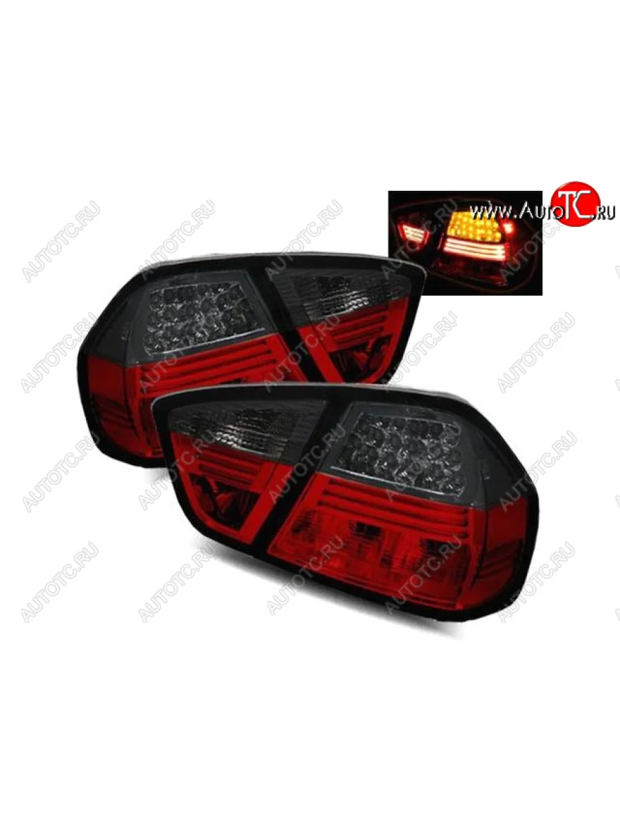 Комплект фонарей (левый и правый внешние и внутренние, тёмные) BodyParts BMW 3 серия E90 седан дорестайлинг (2004-2008)  в Перми Пермском крае