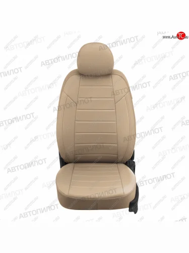 Чехлы сидений (экокожа, 9 мест) Автопилот (темно-бежевый) Hyundai Starex/H1 A1 рестайлинг (2004-2007)