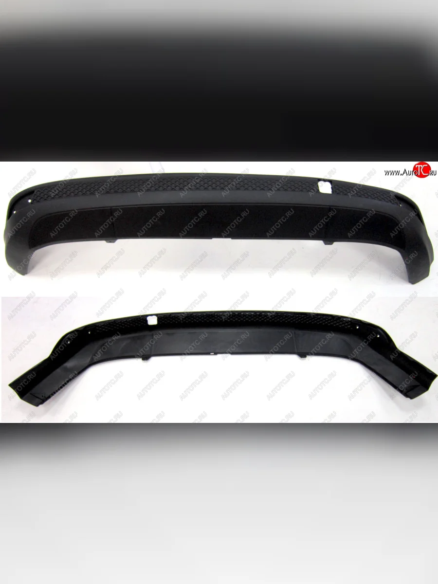 Накладка заднего бампера (V-1.6) BodyParts Ford Focus 3 хэтчбэк дорестайлинг (2010-2015) (Неокрашенная)  с доставкой в г. Керчь