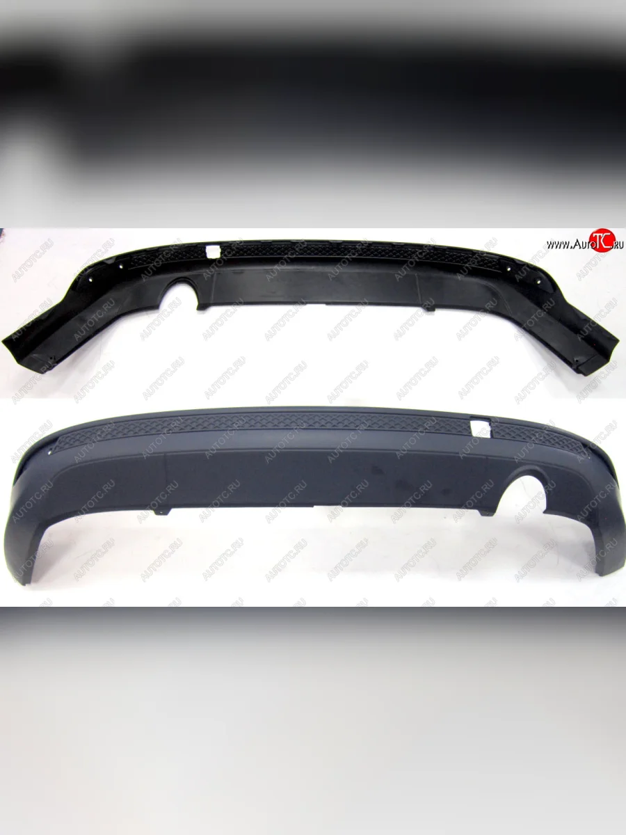 Накладка заднего бампера (V-2.0, 1 отверстие) BodyParts Ford Focus 3 хэтчбэк дорестайлинг (2010-2015) (Неокрашенная)  с доставкой в г. Пермь