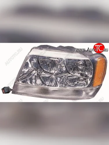 Левая фара передняя (Европа) DEPO Jeep Grand Cherokee WJ (1998-2005)