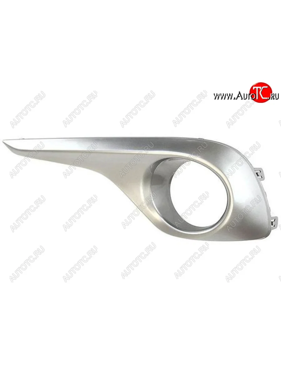 Правая вставка под ПТФ (серебристая) BodyParts Toyota Highlander XU40 рестайлинг (2010-2013)  в Самаре Самарской области