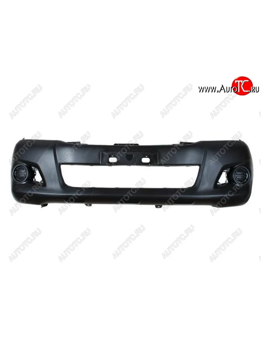 Бампер передний (с отверстиями под ПТФ) BodyParts Toyota Hilux AN20,AN30  2-ой рестайлинг (2011-2016) (Неокрашенный)  в Самаре Самарской области