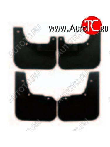 Комплект брызговиков (4 штуки) BodyParts Hyundai I30 FD универсал дорестайлинг (2007-2010)