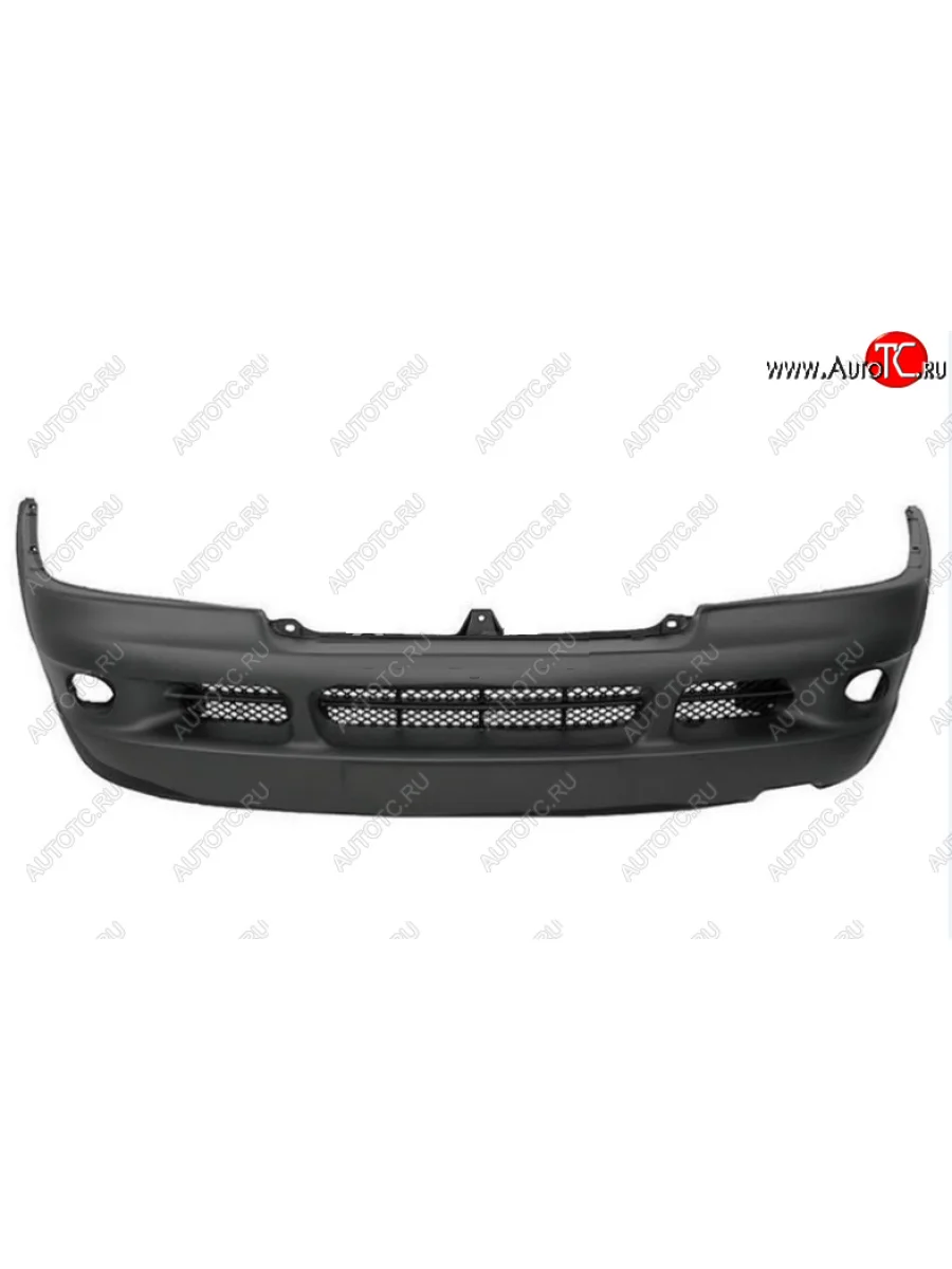 Бампер передний (с отверстиями под ПТФ, Италия) BodyParts Fiat Ducato 244 (2002-2012) (Неокрашенный)  в Керчи Республика Крым