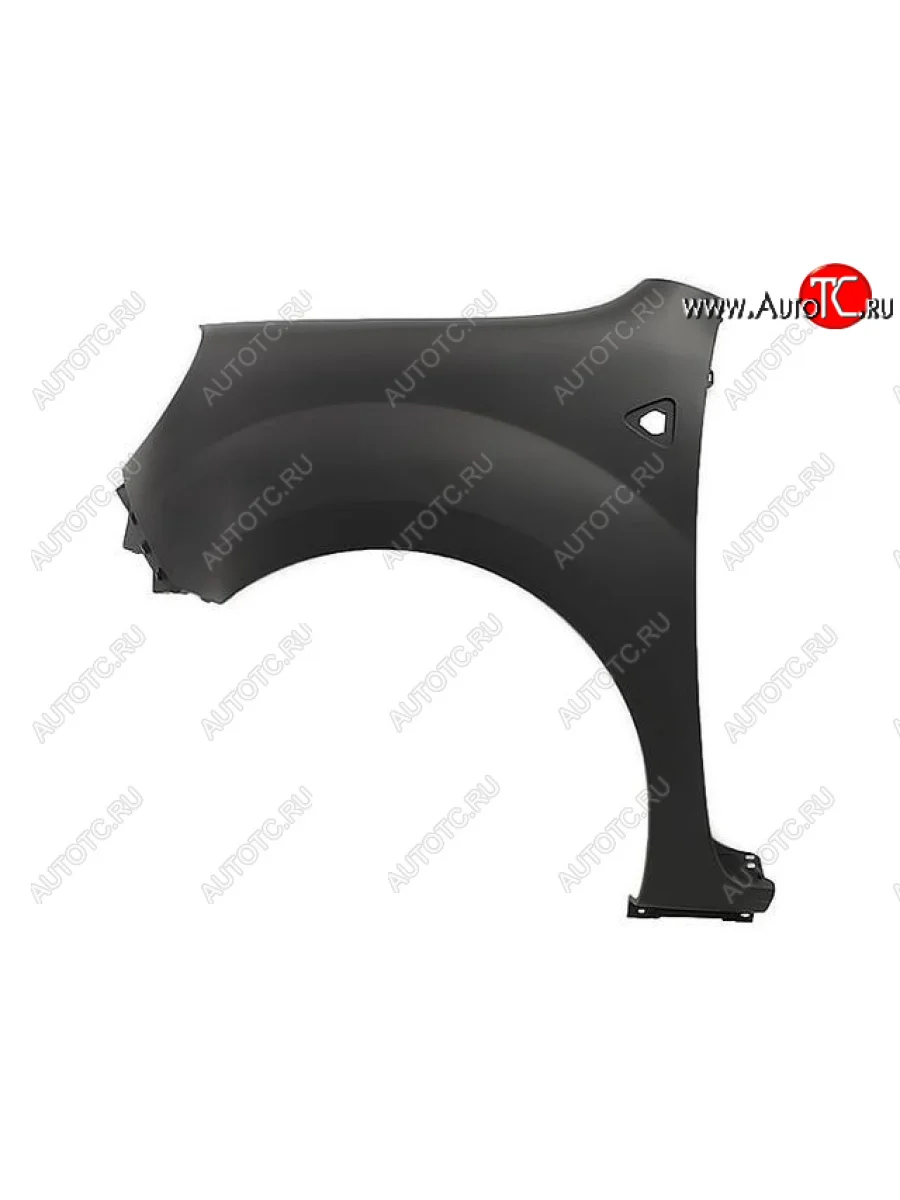 Левое крыло (с отверстием под повторитель поворота, Тайвань) BodyParts Renault Kangoo KW0 дорестайлинг (2008-2013) (Неокрашенное)  в Керчи Республика Крым