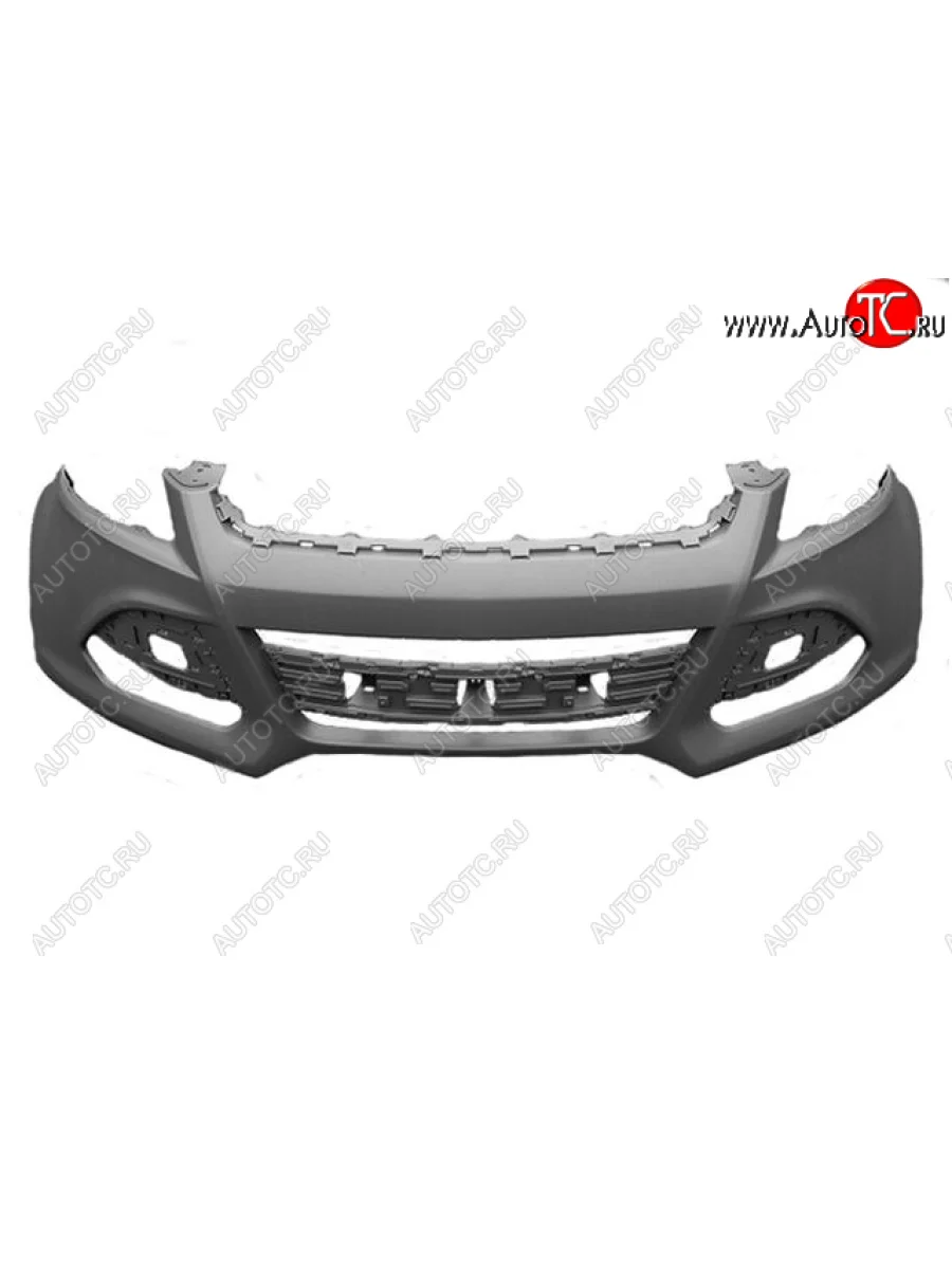 Бампер передний (с отверстиями под омыватели фар и под парктроник) BodyParts Ford Kuga 2 дорестайлинг (2013-2016) (Неокрашенный)  в Керчи Республика Крым