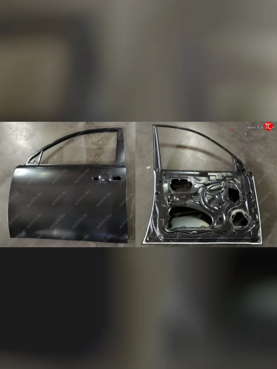 Левая дверь передняя BodyParts Mitsubishi L200 3 K74T рестайлинг (2005-2006) (Неокрашенная)  в Перми Пермском крае