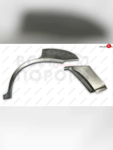 Левая задняя ремонтная арка (внешняя) Vseporogi (Оцинкованная сталь 0,8 мм.) Hyundai Terracan HP дорестайлинг (2001-2004)