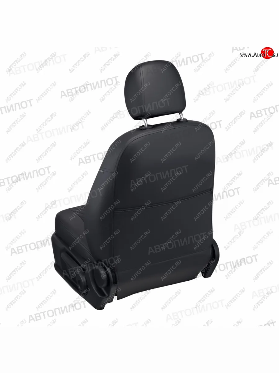 Чехлы сидений (экокожа) Автопилот Ромб KIA Cerato 1 LD седан рестайлинг (2005-2008) (черный)  в Керчи Республика Крым