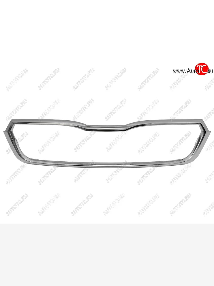 Молдинг решетки радиатора SAT Skoda Rapid MK2 хэтчбэк 5 дв. рестайлинг (2019-2024) (хром)  в Перми Пермском крае