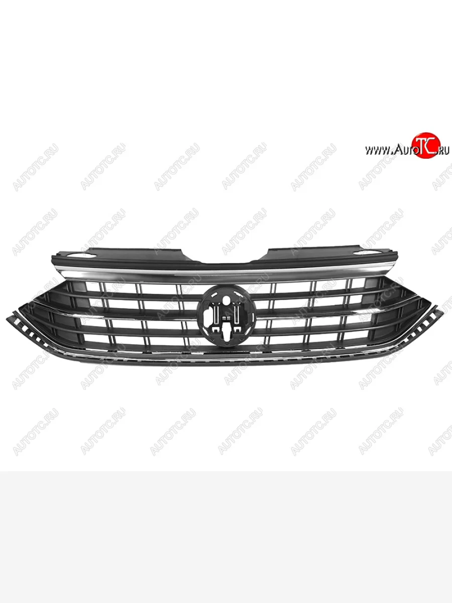 Решетка радиатора (комплектация EXCLUSIVE) SAT Volkswagen Polo Mk6 лифтбек (2020-2022)  в Самаре Самарской области