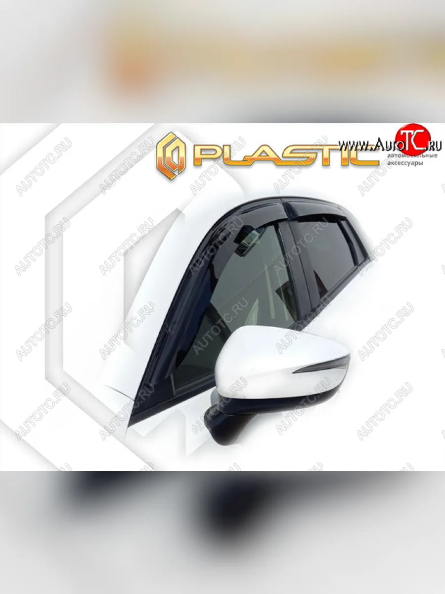 Дефлектора окон CA-Plastic Mazda CX-3 DK рестайлинг (2018-2025) (classic полупрозрачный, без хром. молдинга)  в Керчи Республика Крым