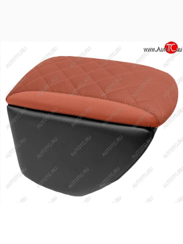 Подлокотник передний Автопилот Ромб (черный/коричневый) Лада ВАЗ Веста ( 2180,  SW 2181) - Веста Кросс NG ( 2180,  SW 2181)