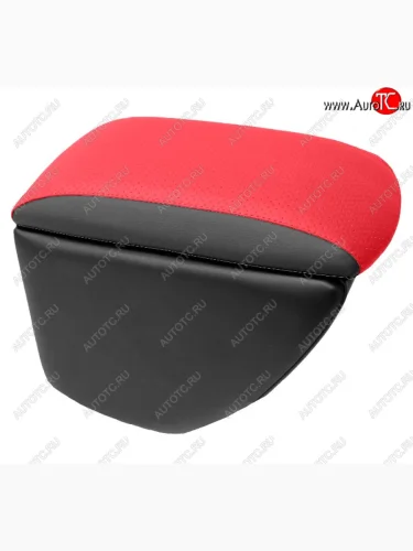 Подлокотник передний (экокожа, верх с перфорацией) Автопилот Классика (черный/красный) Лада ВАЗ Веста ( 2180,  SW 2181) - Веста Кросс NG ( 2180,  SW 2181)