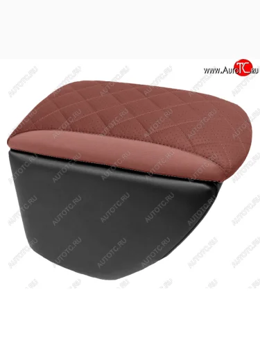 Подлокотник передний (экокожа) Автопилот Ромб (черный/темно-коричневый) Лада ВАЗ Веста ( 2180,  SW 2181) - Веста Кросс NG ( 2180,  SW 2181)