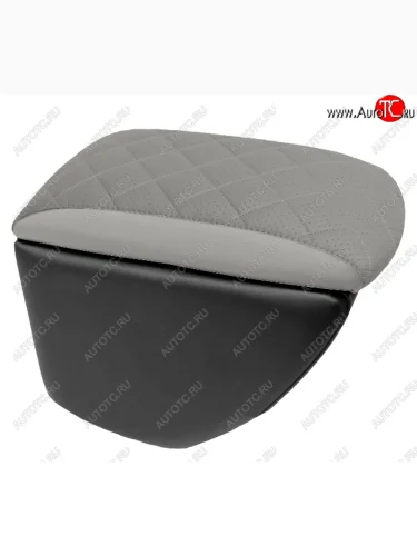 Подлокотник передний (экокожа) Автопилот Ромб (черный/серый) Лада ВАЗ Веста ( 2180,  SW 2181,  Спорт 2180) - Веста Кросс NG ( 2180,  SW 2181)